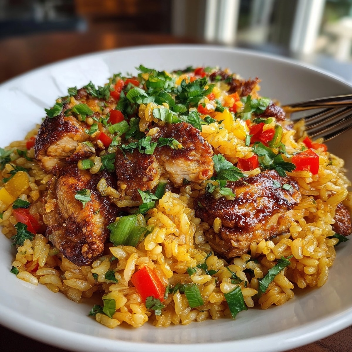 Hearty, flavorful One-Pot Cajun Chicken and Rice recipe—perfect quick weeknight supper.