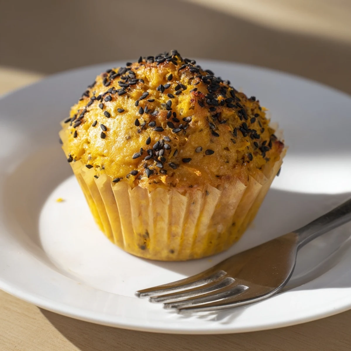 Deliciously flavored kabocha pumpkin muffins, perfect for breakfast or an afternoon treat.  