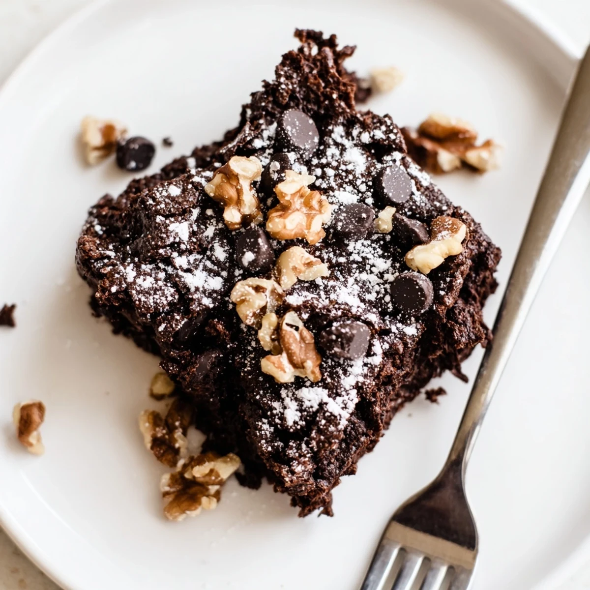 Delicious, moist brownies utilizing leftover nut-milk pulp for minimal waste.  