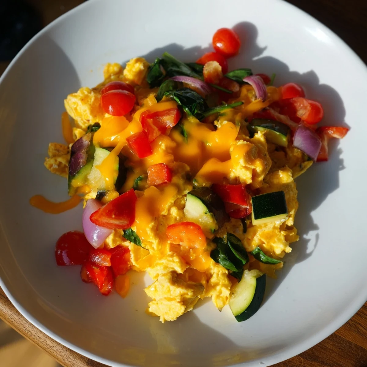 Egg Veggie Sheet Scramble