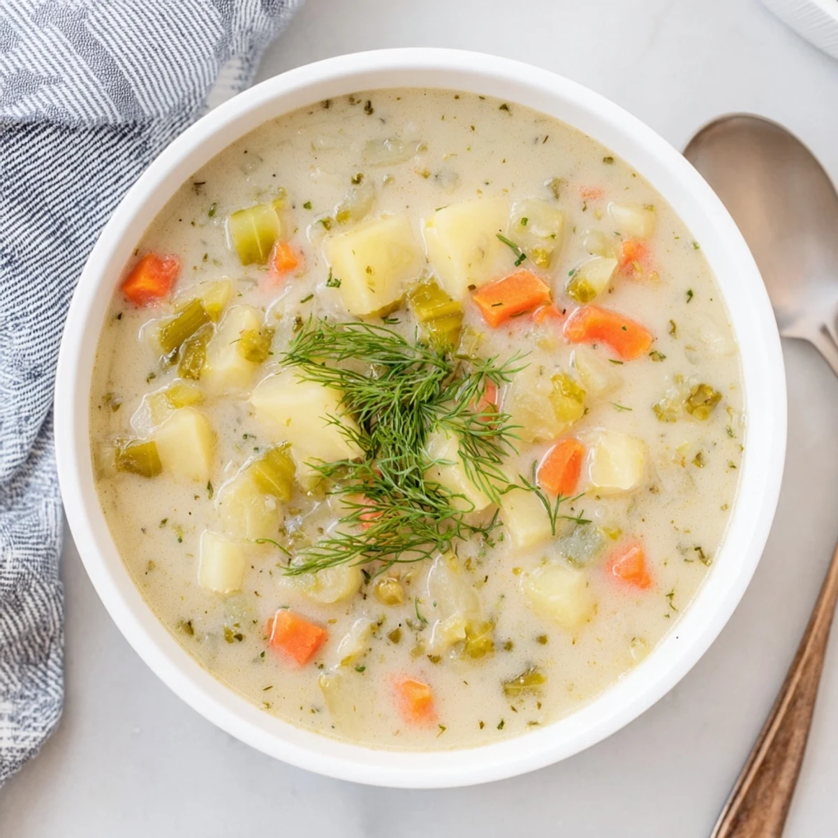 Creamy Dill Pickle Soup