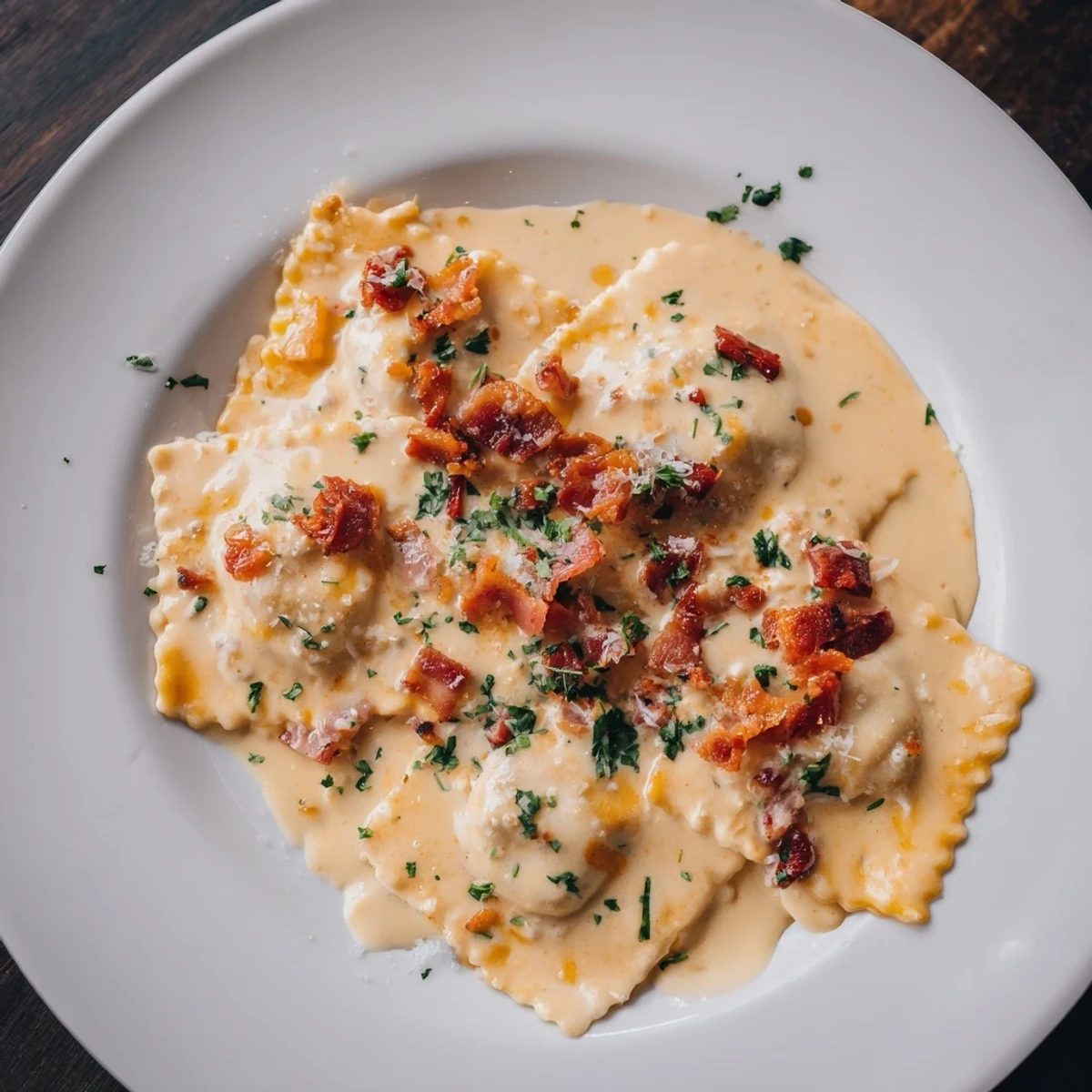 Olive Garden Ravioli Carbonara
