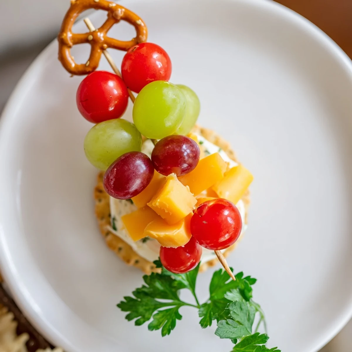Festive Up, Up, & Away Hot Air Balloon Snacks, a kid-friendly creation with fresh produce ready to eat.