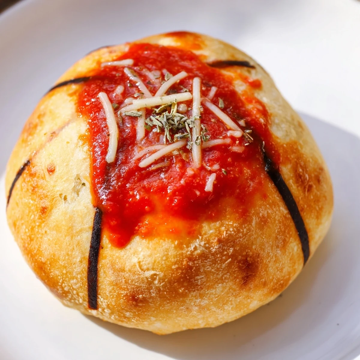 Cheesy basketball pizza bites