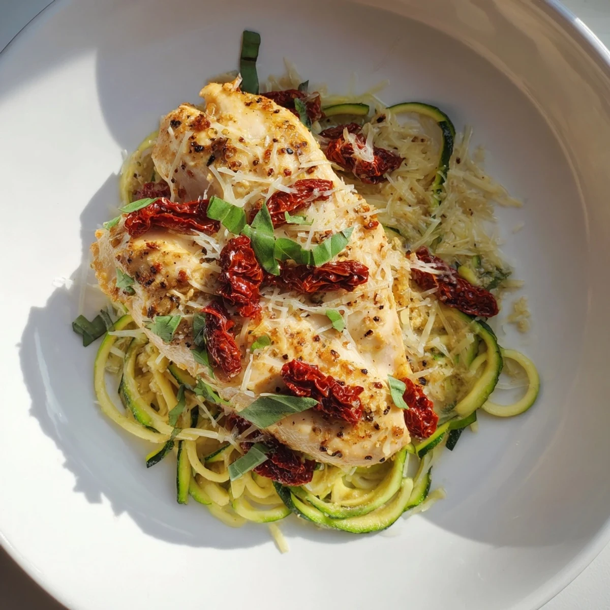 Marry Me Chicken Zoodles