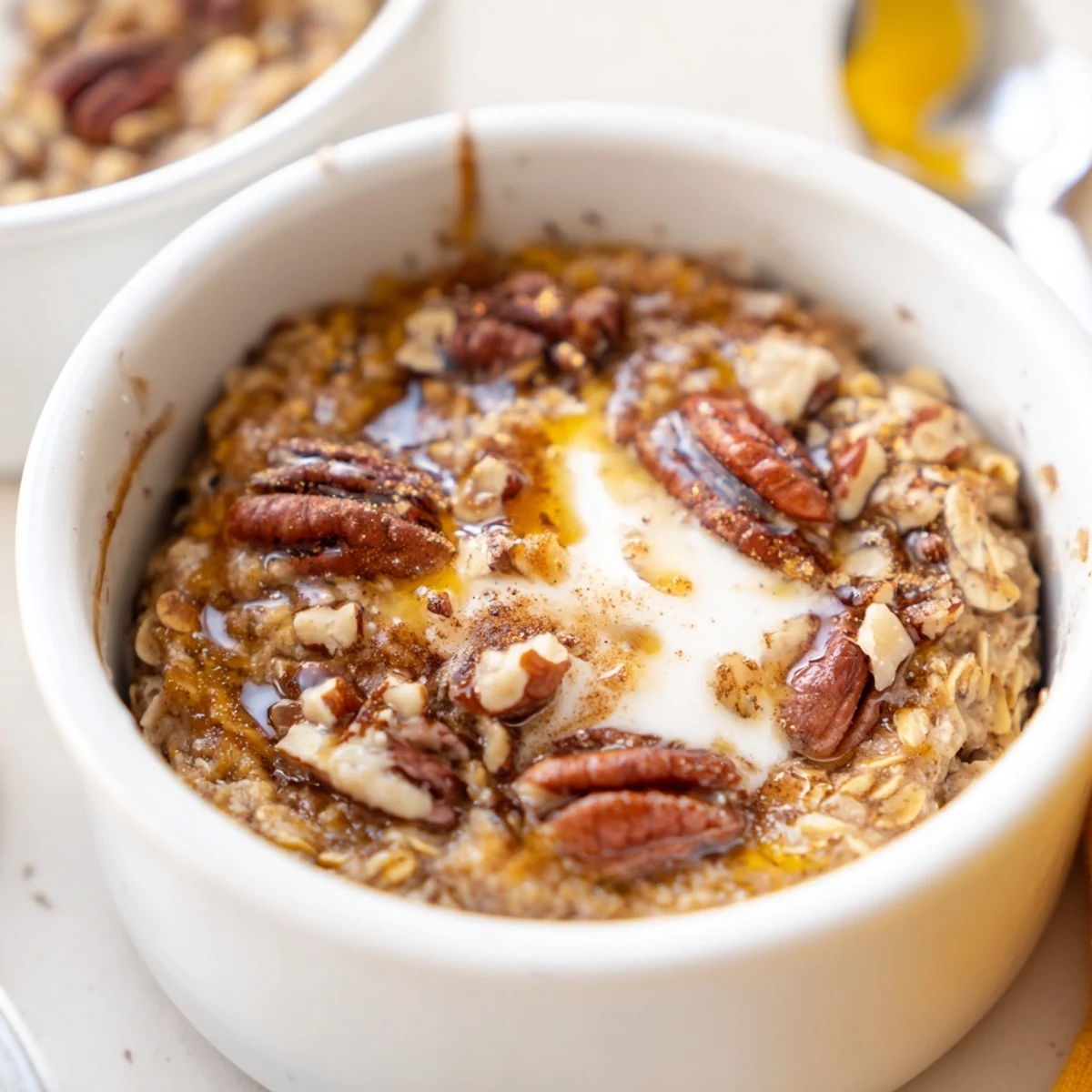 Pumpkin Spice Baked Oats