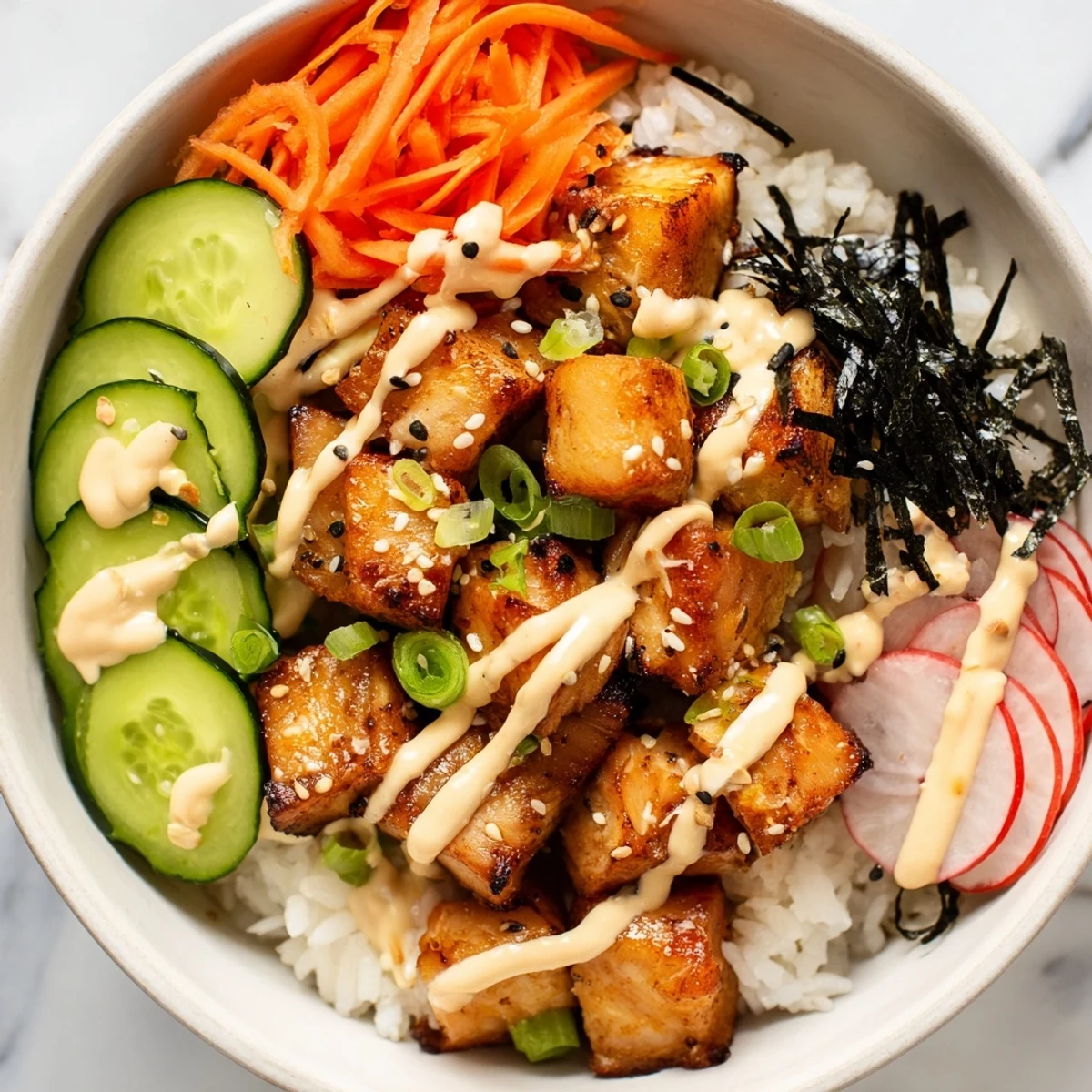 Salmon Bites Bowl Flavorful