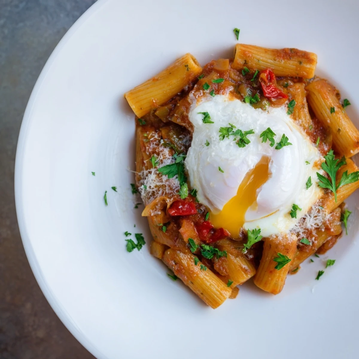Shakshuka Baked Pasta
