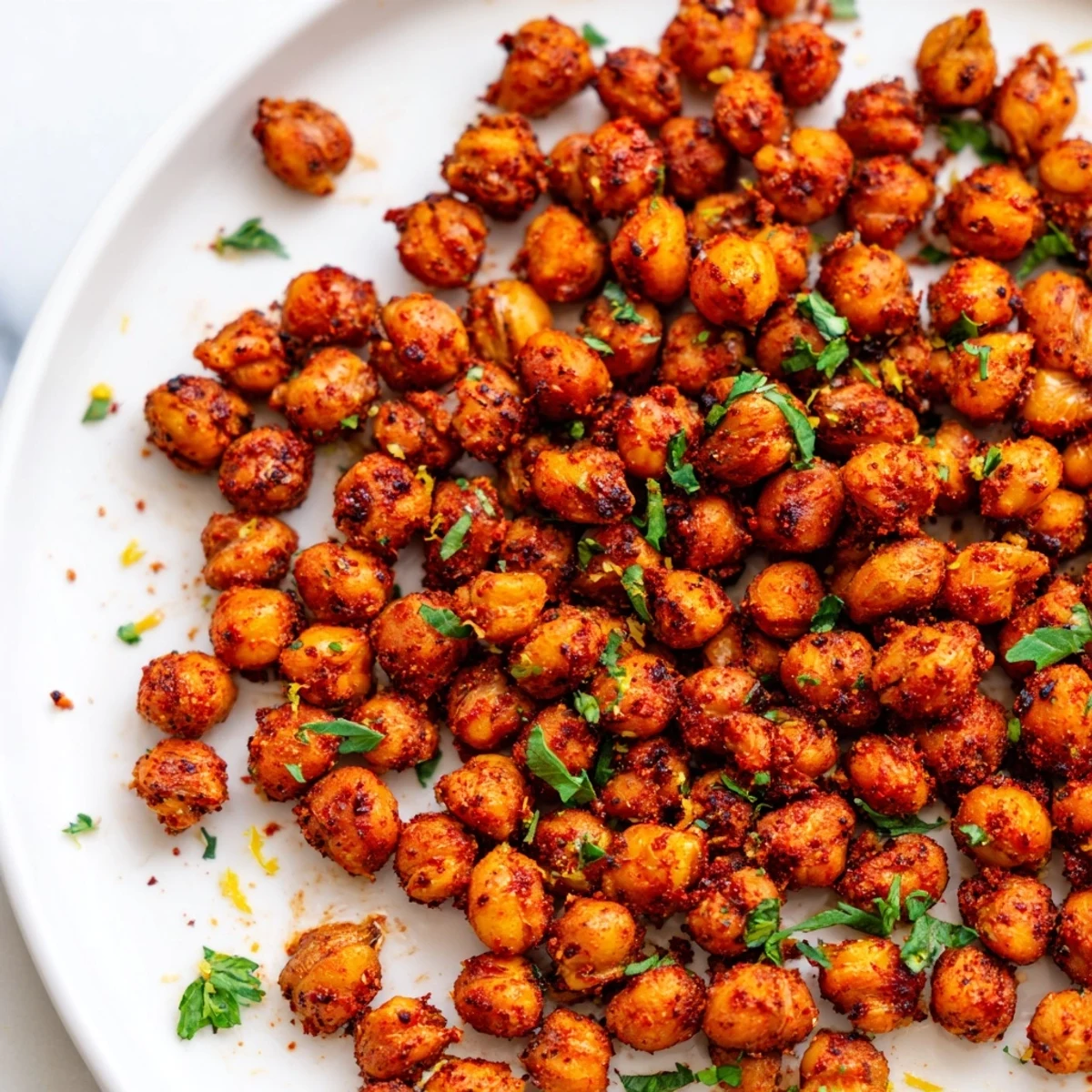 Harissa Chickpea Crispy Roast