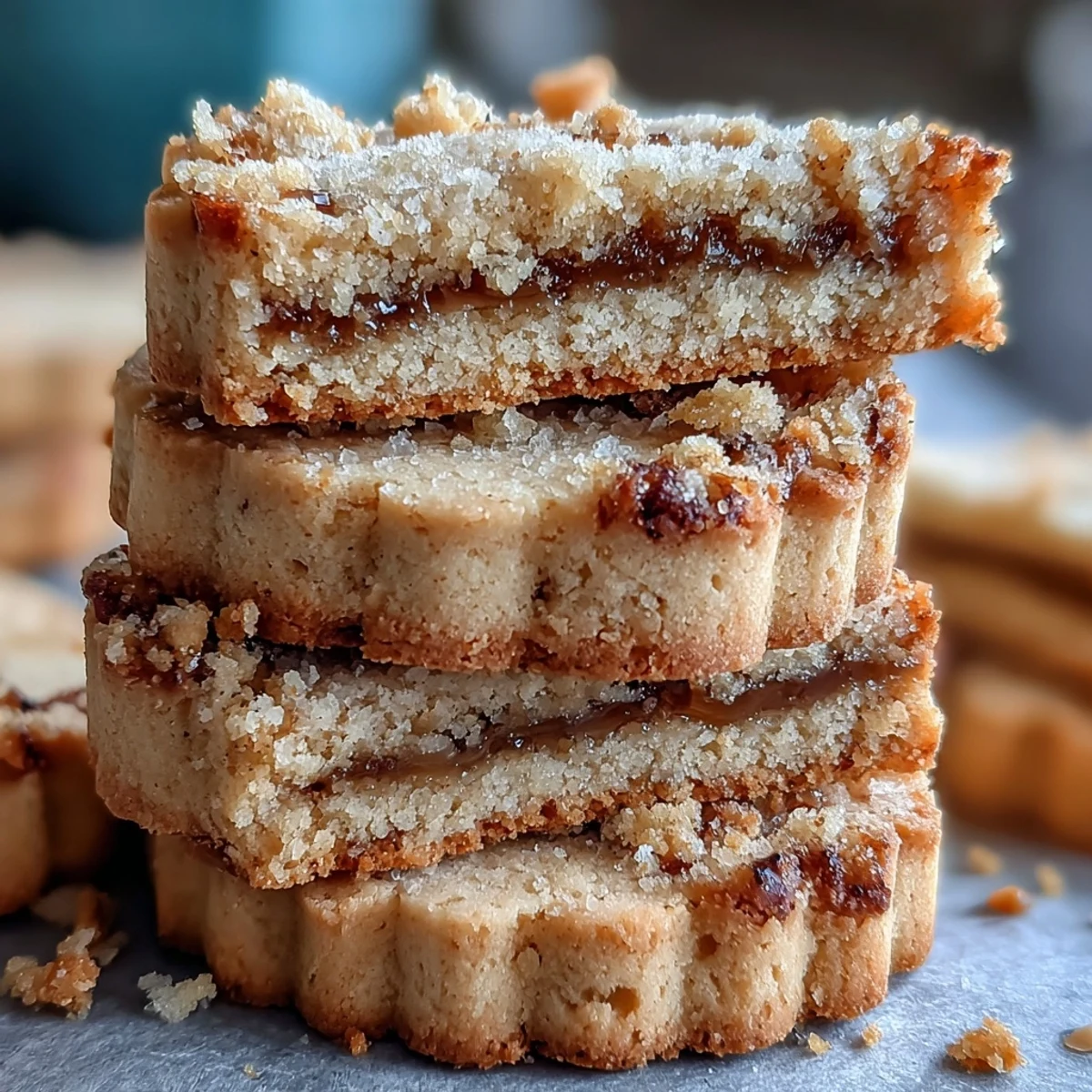 Plate of Hojicha Shortbread, some half-dipped in melted dark chocolate, paired with a steaming mug for a cozy dessert.