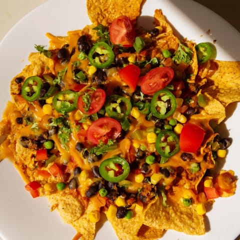 Sheet-Pan Nachos Beans Veggies