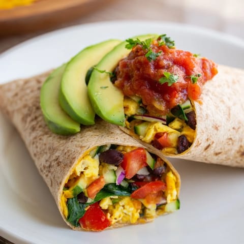 Veggie-Loaded Breakfast Burrito Protein-Packed Wrap