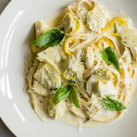 Creamy Lemon Artichoke Pasta