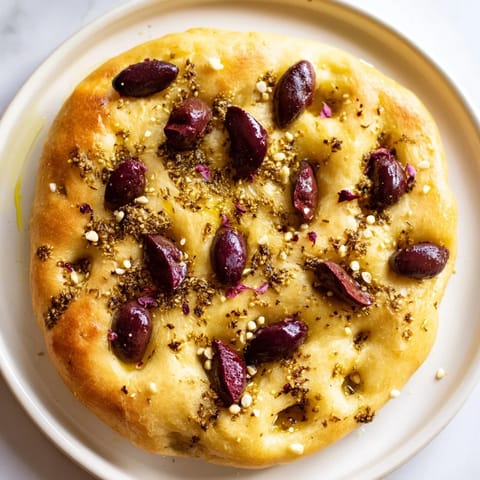 Zaatar Olive Focaccia Bread