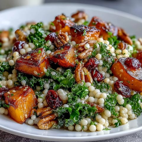 Honey Autumn Pearl Couscous Salad