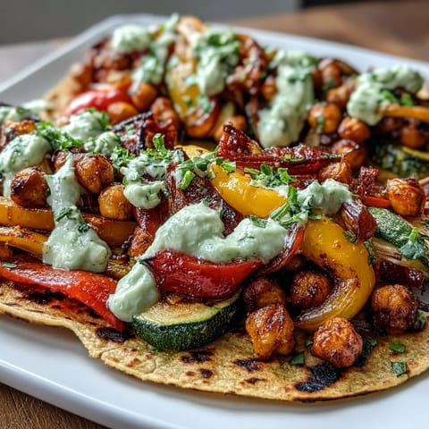 Rainbow Veggie Chickpea Fajitas