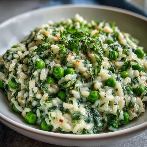 Spring Pea Mint Risotto