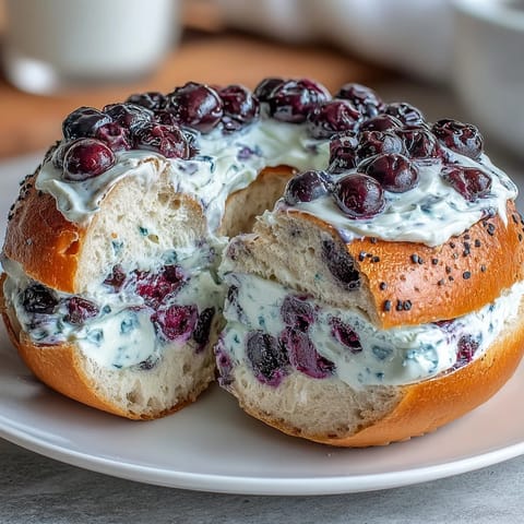Blueberry Protein Bagels Greek Yogurt
