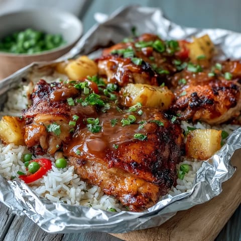 Pineapple Chicken Rice Foil