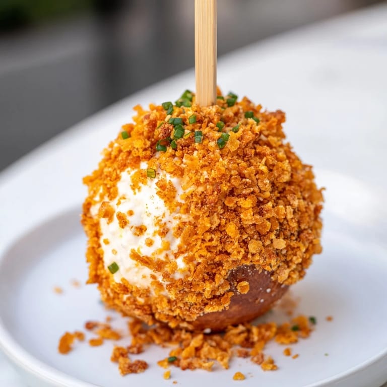 Colorful skewers of Cream Cheese Flamin Hot Pretzel Biscuit, perfect for lively gatherings.  