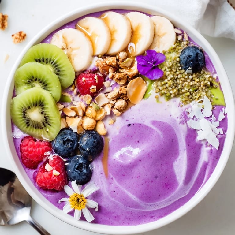 Nutritious smoothie bowls bursting with flavor, garnished with berries and coconut flakes.