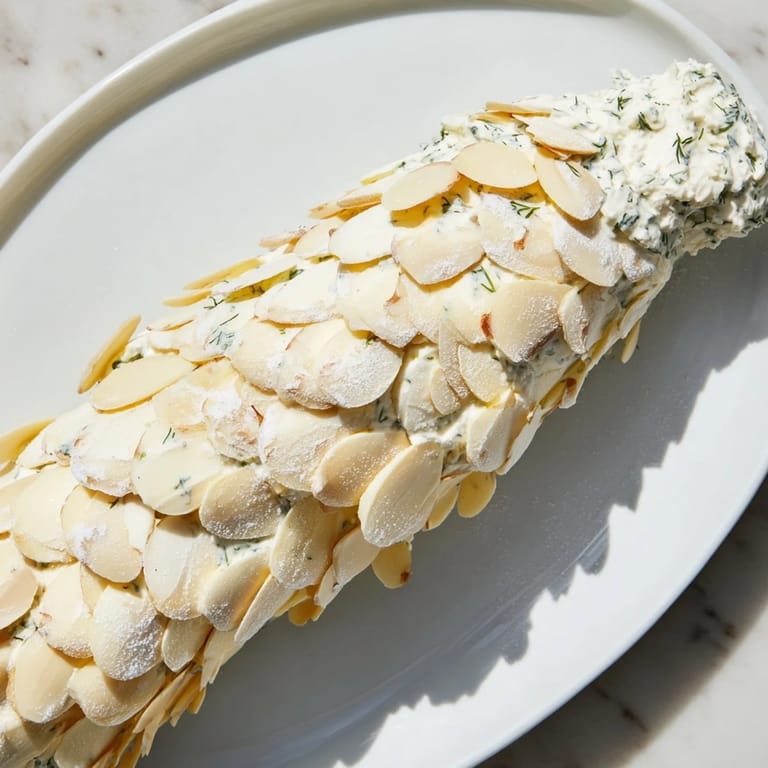 Imagine this Snowy Pinecone Centerpiece: a visually stunning appetizer ready for a winter holiday party.