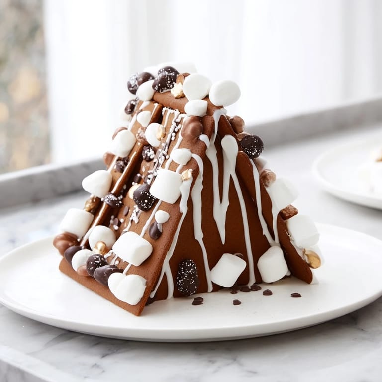 Warm, inviting details on this gingerbread house frame, showcasing the deliciousness of holiday treats around it.