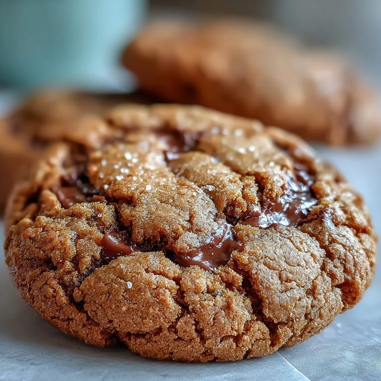 Freshly baked Brown Butter Hojicha & Earl Grey Cookies are served on a ceramic plate with loose Earl Grey tea leaves.