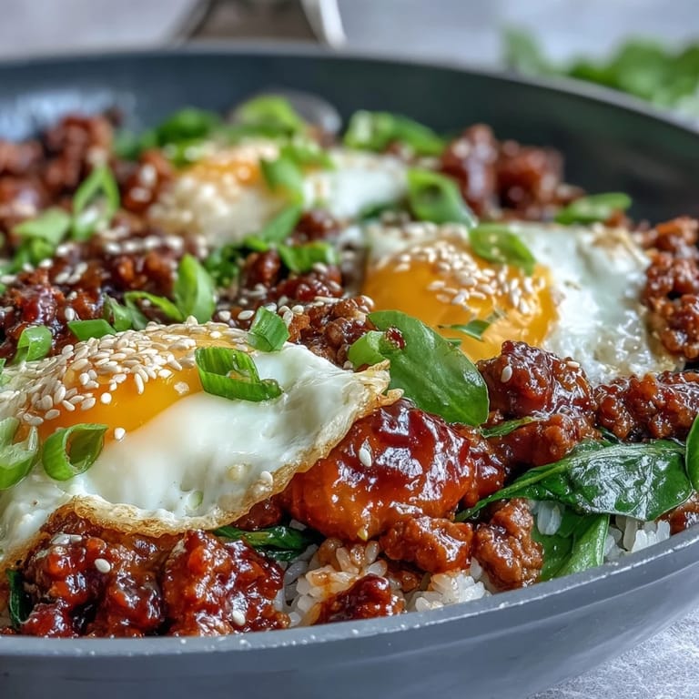 Serve the flavorful Creamy Korean Turkey Rice Skillet with a side of kimchi for an extra kick of heat.