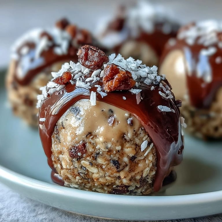 Soft, chewy peanut butter oat bites packed with mini chocolate chips and coconut.