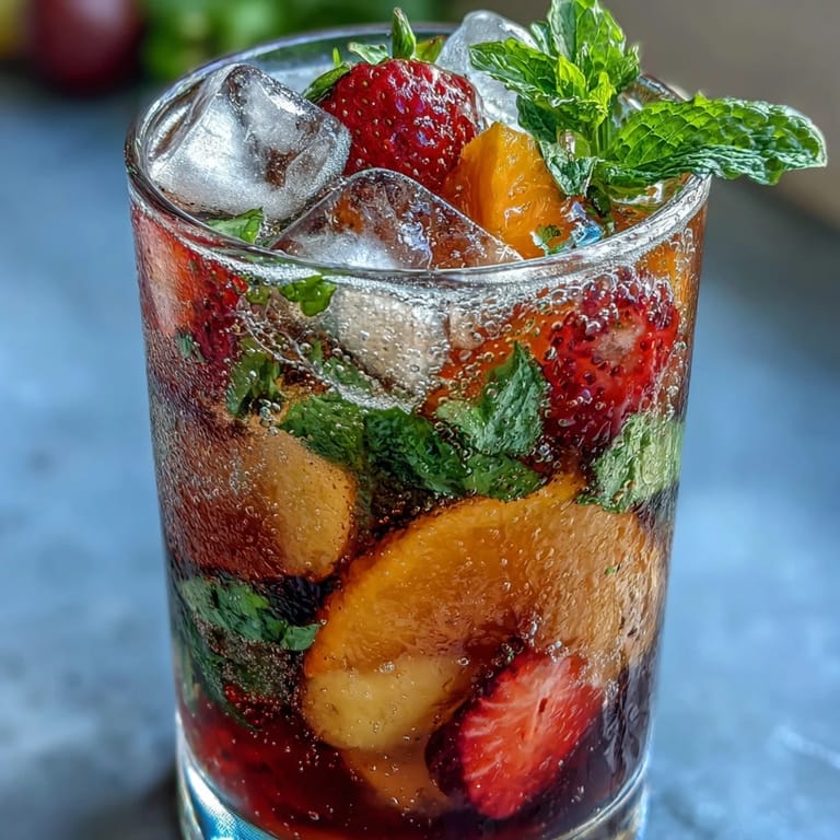 A colorful Spring Sangria Mocktail featuring juicy citrus, green grapes, and sparkling water — perfect for warm-weather gatherings.
