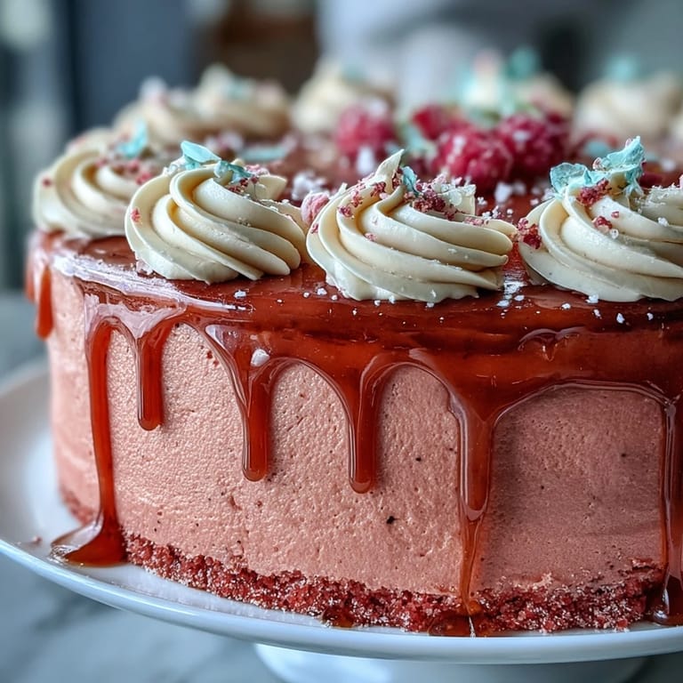 Moist Rosé Velvet Cake, a beautiful pink confection for celebrations.
